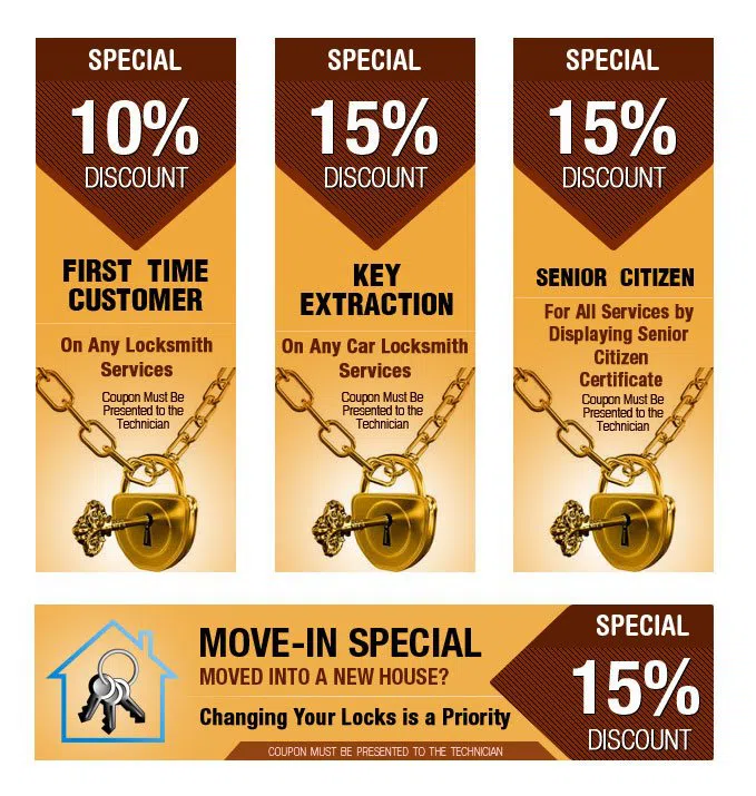 Super Locksmith Service Fort Myers, FL 239-443-5093 - coupon1-set-four
